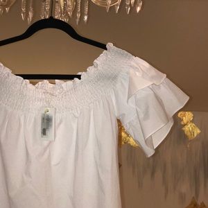 Laju white Off the shoulder top
